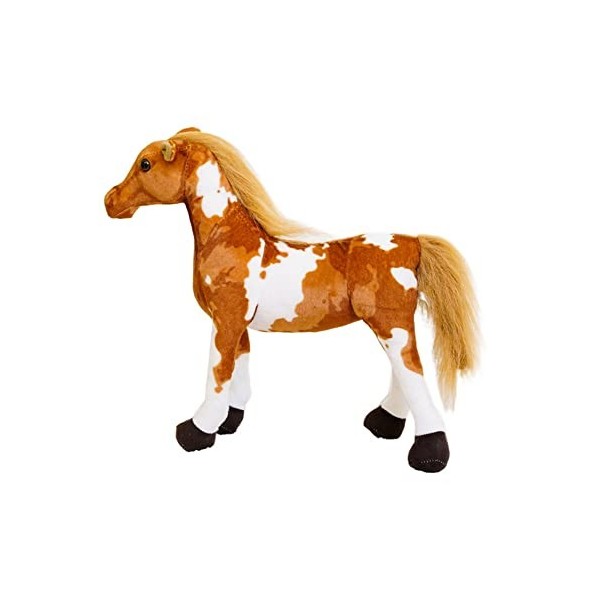 Jouet en Peluche Poney Mignon Cheval rouan Roux cabré Accueil Salon Décor