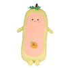 Oreiller en Peluche Fruits, Long Coussin Peluche, Doux Jouet en Peluche Aux Fruits, Mignon Coussin de Couchage Enfants, Carto