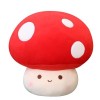 TYTF Champignon en peluche - Jouet en peluche doux - Coussin en peluche - Peluche douillette - Cadeau pour un anniversaire et