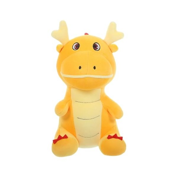 Virtcooy Jouet de Mascotte de l’année 2024 - Peluches Traditionnelles en Peluche de Dessin animé de Mascotte de Dragon - Joue