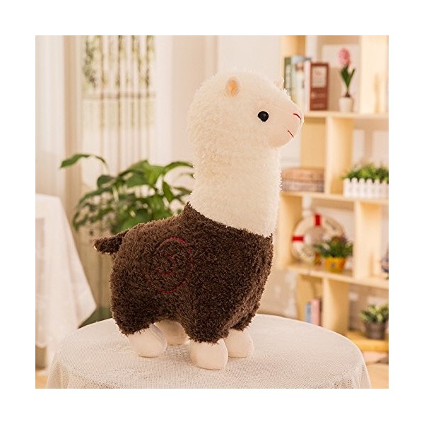 Zinsale Mignon Alpaga Peluche Poupée Peluches Animaux Peluche Mouton Oreiller Vert, 28cm 