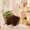 Zinsale Mignon Alpaga Peluche Poupée Peluches Animaux Peluche Mouton Oreiller Vert, 28cm 