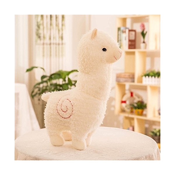 Zinsale Mignon Alpaga Peluche Poupée Peluches Animaux Peluche Mouton Oreiller Vert, 28cm 