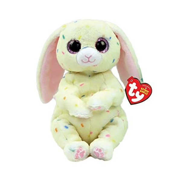 Ty Beanie Babies-Peluche Spring Le Lapin 15 cm-Jaune, TY40599