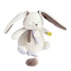 BABY NAT - Doudou Lapin Mouchoir - Bleu - Existe en 3 Coloris - Idée Cadeau Naissance - Doudou Lapin Souple pour Bébé - Faci