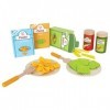 Hape Pasta Set , Chef’s Wooden, Paper and Felt Pretend Play Pasta Cooking Set