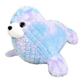 Muntian Doudou avec animaux marins, phoque - Animal marin en peluche douce - Morse en peluche - Jouet en peluche arc-en-ciel 