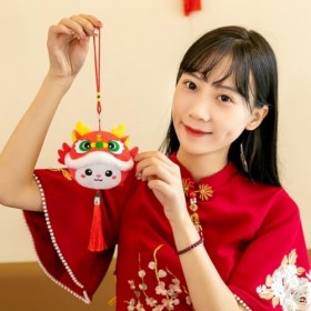 Amosfun Pendentif en Peluche De Mascotte De Dragon Pendentif en Peluche De Mascotte De Dragon 2024 Pendentif De Jouet danima