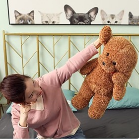 Katutude Peluche Teddy, Chien en Peluche, Teddy Peluche pour Chien Peluche Chien Realiste Animal en Peluche Poupée en Peluche