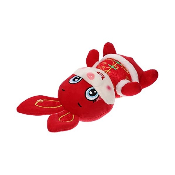 ERINGOGO Mascotte De Lapin en Peluche Cadeaux du Nouvel an Animal en Peluche Jouets De Porristas 2023