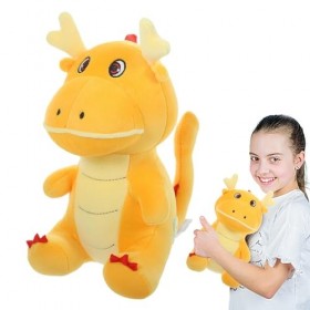 Kuyatioo Mascottes de Dragon en Peluche | Mascotte de Dessin animé en Peluche de lannée du Dragon du Zodiaque 2024 - Décorat
