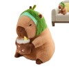 Capybara Gifts Peluche réaliste en peluche douce Capybara | Animaux en peluche Capybara de dessin animé mignon, guérissez vot