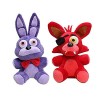 Lot de 2 peluches Five Ni-ghts at Fre-ddys Fre-ddy Fazbear de 17,8 cm - Jouet en peluche FNAF - Ours de cauchemar, cupcake, 