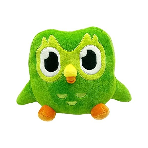 8 × 12 Oreiller Vert Hibou, Animaux En Peluche À Câliner, Peluches De Hibou Duo Danime De Dessin Animé, Poupée En Peluch