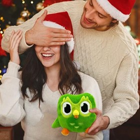 8 × 12 Oreiller Vert Hibou, Animaux En Peluche À Câliner, Peluches De Hibou Duo Danime De Dessin Animé, Poupée En Peluch