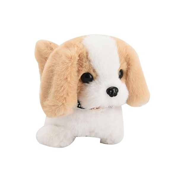 Keenso Chien de Simulation Interactif en Peluche, Chien en Peluche Qui Marche, Queue Remuante, Aboiement, Cadeau pour Filles 