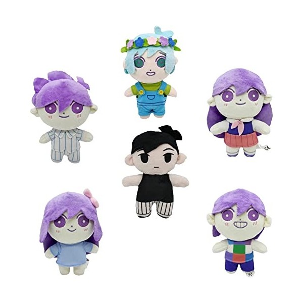 8 inch Omori Plush, Omori Kel Plush Toy, Stuffed Animal Game Omori Plushie Dolls, Cute Cartoon Anime Game Characters Merchand