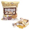 Oreiller Collation Pudding | Snack Bag Mignon Snack Oreiller | Oreiller en Peluche Mignon Amovible Moelleux | Cadeaux en Pelu