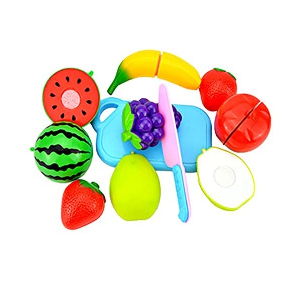 Jouer Jouet coupe nourriture légumes Fruit Set Jouets éducatifs Cuisiner Cuisine plastique 8pc pour les enfants