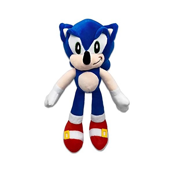 BJPERFMS Peluche Sonic Sonic Jouet Sonic Peluche Sonic en Peluche Poupée en Peluche Sonic Bleu Peluche Cadeau pour Enfants Ad