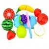 Jouer Jouet coupe nourriture légumes Fruit Set Jouets éducatifs Cuisiner Cuisine plastique 8pc pour les enfants