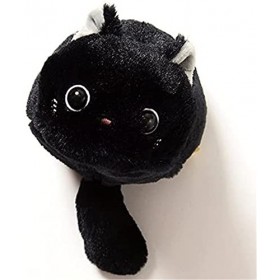 GIVBRO Trousse en peluche, motif chat de dessin animé, pochette de maquillage, pochette de rangement pour pièces de monnaie, 