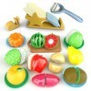 Ustensile Cuisine Enfant, Fruit et Legume Jouet a Decouper Enfant Jeu Dimitation Jouet, Bebe Cuisine Accessoire Motricité Fi