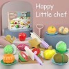 Ustensile Cuisine Enfant, Fruit et Legume Jouet a Decouper Enfant Jeu Dimitation Jouet, Bebe Cuisine Accessoire Motricité Fi