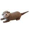 Peluche Loutre, 40cm Mignon Loutre en Peluche Coussin Long Oreiller danimaux Poupée Jouets Douce Loutre Peluche Réaliste Ani