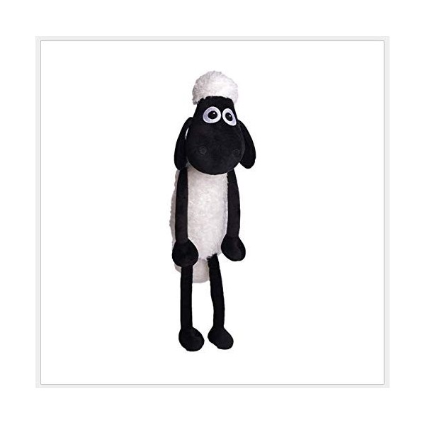 LAARNT 40cm Shaun-Jouet en Peluche en Mouton Noir，Poupée en Mouton Noir Doux et Confortable，Cadeaux pour Enfants Garçons Fill