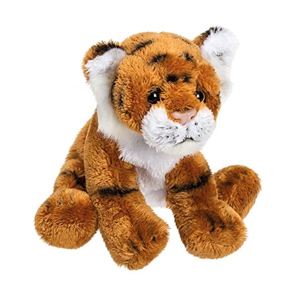 Suki Gifts- Yomiko Sitting Tiger Peluche, 12018E, Marron