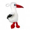 BOULI Peluche Cigogne Gros Yeux 2 Tailles Disponibles - 33 cm