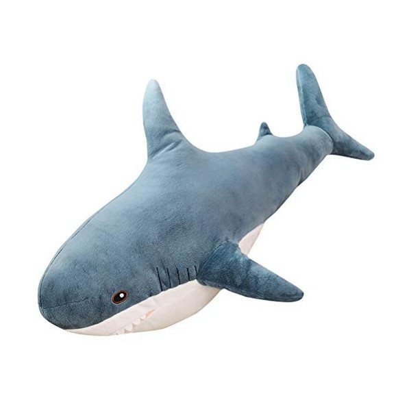 OUTEYE Jouet en Peluche de Requin de Dessin animé - 45 cm, poupée de Requin Animaux Aquatiques de locéan, Cadeau danniversa