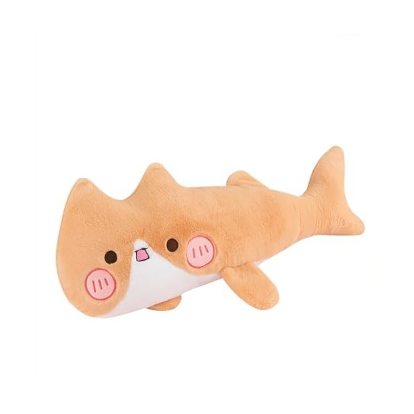 URFEDA Requin Géant en Peluche, Requin Peluche Jouet Animal en Peluche Réaliste Douce Étreignant Oreiller Coussin Décoratif e