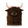 WuLi77 Peluche Vache des Highlands en Peluche Bovins des Highlands Écossais Peluche Vache Écossaise Simulation Vache des High