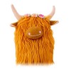 WuLi77 Peluche Vache des Highlands en Peluche Bovins des Highlands Écossais Peluche Vache Écossaise Simulation Vache des High