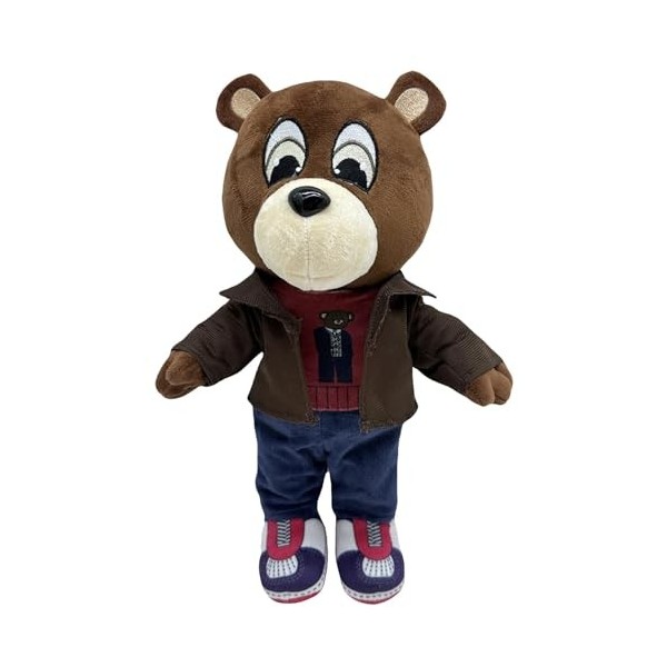 Kanye Bear Lot de 1/2 jouets en peluche pour garçon, jouet en peluche amusant de dessin animé