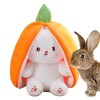 Onlynery Peluche Kawaii Lapin Carotte,Pâques Farci Aux Carottes Et Aux Fraises | Animal en Peluche Pâques, Peluche Lapin Mign