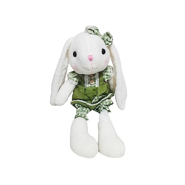 Peluche lapin, jouet en peluche lapin doux en coton de 40 cm, animal en peluche citrouille portable, animal en peluche lapin 