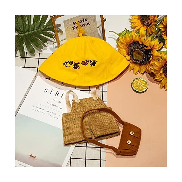 30Cm Accessoires de poupée en Peluche, Lalafanfan Cafe Duck Dog Peluche Toy Vêtements, Cartoon Stuffed Clothing Hair Band Swe