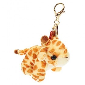 HONMEET Porte-clés En Peluche Pendentif Clé En Peluche Fournitures De Sac Porte-clés Animal De La Jungle Porte-clés Girafe Jo