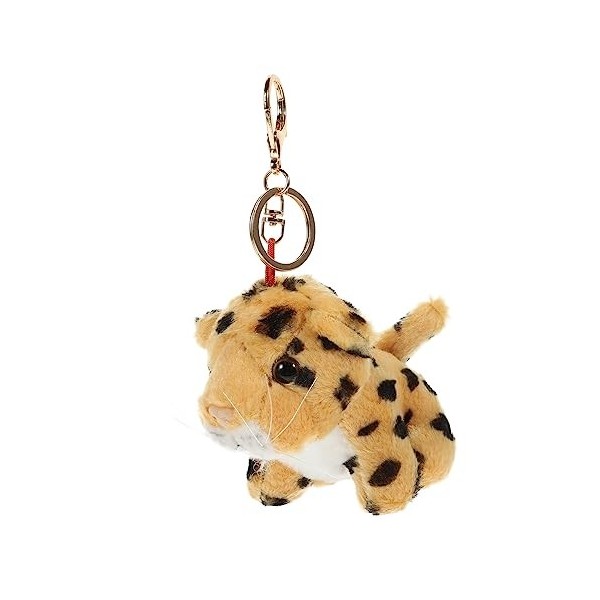 HONMEET Porte-clés En Peluche Pendentif Clé En Peluche Fournitures De Sac Porte-clés Animal De La Jungle Porte-clés Girafe Jo