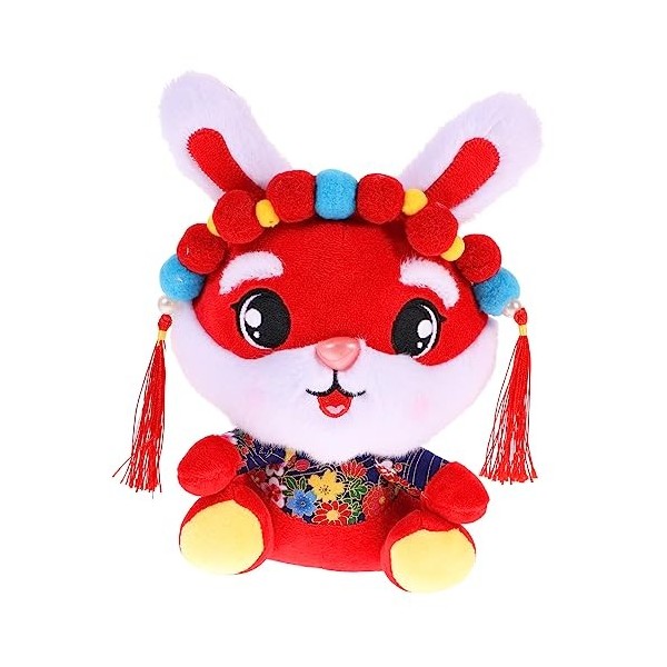 ERINGOGO Lapin en Peluche Lapin Animaux en Peluche Année du Lapin Jouet Lapin en Peluche Poupée Nouvel an Chinois 2023 Peluch