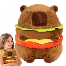 Niesel Animal en Peluche Capybara,Peluche Capybara | Capybara Portant Un Chapeau danniversaire - Capybara Peluche poupée Mig