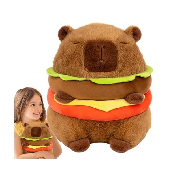 Niesel Animal en Peluche Capybara,Peluche Capybara | Capybara Portant Un Chapeau danniversaire - Capybara Peluche poupée Mig