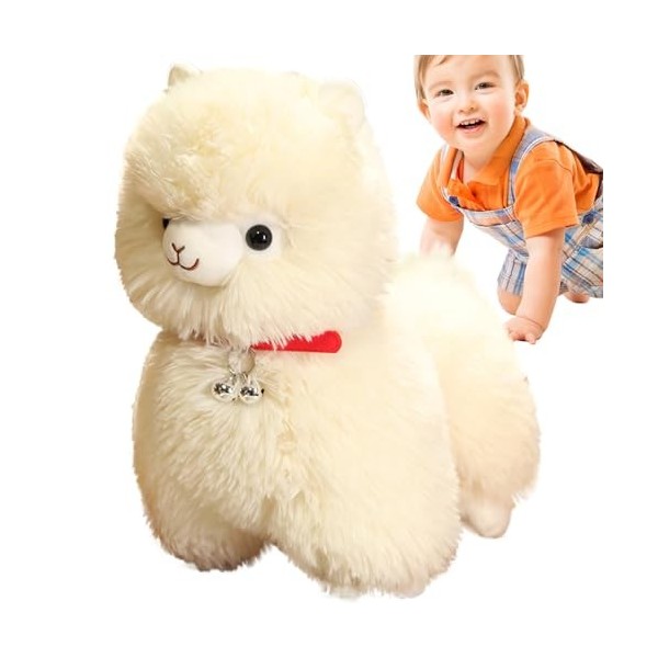 Aizuoni Jouet de Lama dalpaga, Jouet en Peluche dalpaga en Peluche,Peluches d’alpaga moelleuses | Oreiller de câlin de Pelu