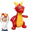 irshi Jouet en Peluche Dragon, Peluche de Dragon en Peluche Porte-Bonheur PP, Peluche de Mascotte danimal du Zodiaque, Peluc