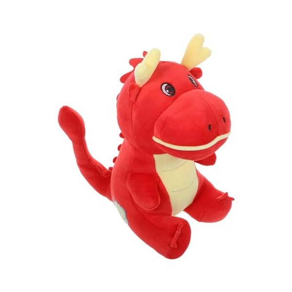 Frifer Jouet de Mascotte de l’année 2024 Mascotte de Dessin animé en Peluche de lannée du Dragon du Zodiaque 2024 | Jouet Dr