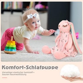 Alftek Lapin en Peluche avec Oreilles Tombantes, Jouet en Peluche Lapin Mignon, Jouet en Peluche Lapin, Peluche Douce, Animau