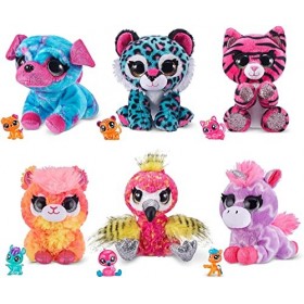 Coco Surprise Lot de 3 Jouets en Peluche Fluo Ultra Doux, Les Styles Peuvent Varier Animal Neon, 9612, Taille Unique